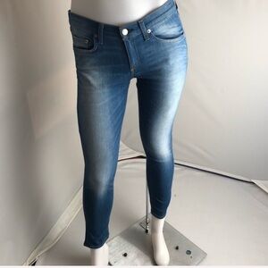 Rag and Bone capri skinny blue jeans in Clean Kilbowie 29